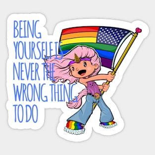 Being Yourself Sticker